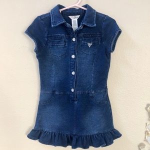 Guess dark denim dress for toddler girl